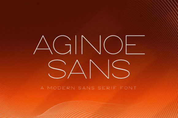 Aginoe Sans: A Modern Typeface for Real-World Branding