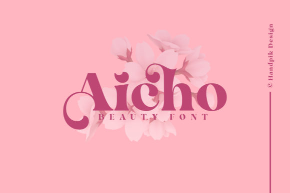 Aicho: A Bold Serif Typeface for Editorial Design