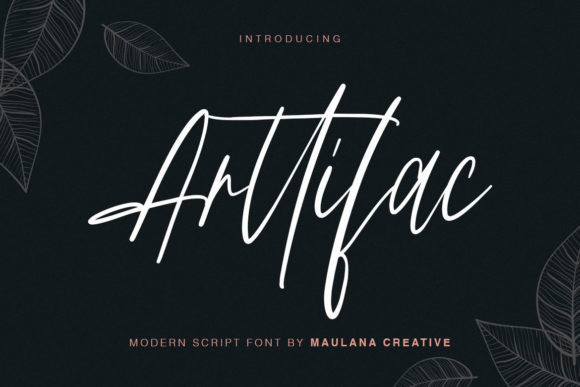 Arttifac Font: A Signature Script for Editorial Design