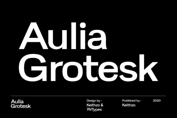 Aulia Grotesk: A Bold Typeface for Modern Web Design