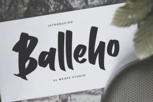Balleho Typeface: A Bold Script Font for Editorial Elegance