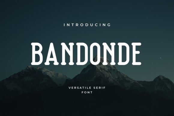 Bandonde Font: A Serif Typeface That Elevates Handmade Designs