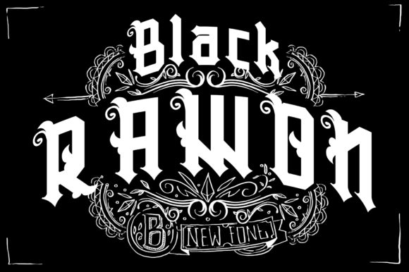 Black Rawon: A Bold Blackletter Typeface for Crafty Creations