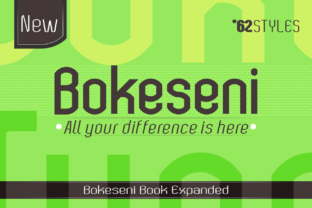 Bokeseni Book Expanded Font for Craft and Branding