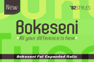 Bokeseni Expanded Fat Italic: A Bold Typeface for Creative Makers