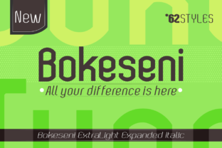 Bokeseni ExtraLight Expanded Italic: A Stylish Typeface for Campaigns