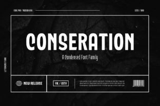 Conseration: A Classy, Condensed Typeface for Editorial Design