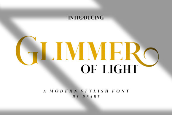 Glimmer of Light Font: A Bold Serif for Modern Web Design
