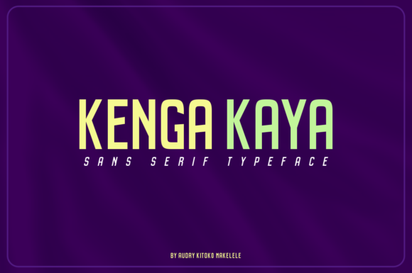 Kenga Kaya Font Review: A Bold, Simple Sans Serif for Creative Branding