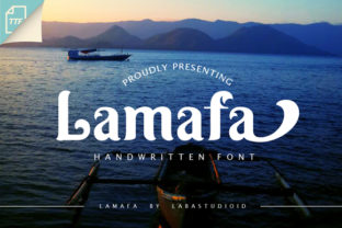 Lamafa: A Bold Handwritten Font for Crafters and Makers