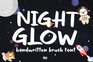 Night Glow: A Bold Handwritten Typeface for Craft Creators