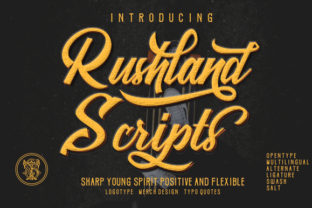 Rushland: A Bold Script Font for Modern Web Design