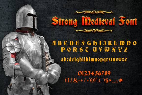 Strong Medieval Typeface for Bold Web Design