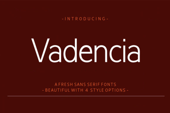 Vadencia: A Luxurious Sans Serif Font for Web Design