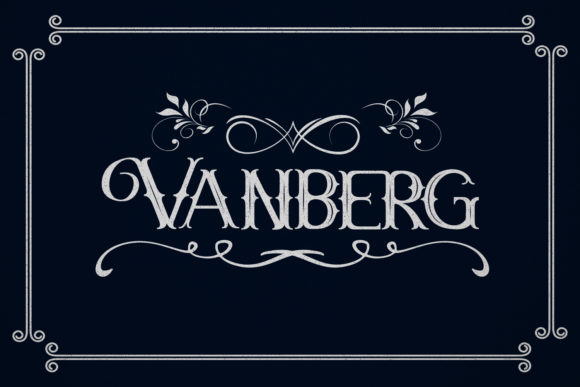 Vanberg Font: A Bold Blackletter for Creative Makers