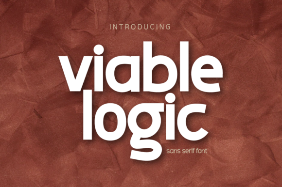 Viable Logic: A Bold Sans Serif Typeface for Creative Makers