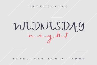 Wednesday Night Font: A Bold Script for Your Brand